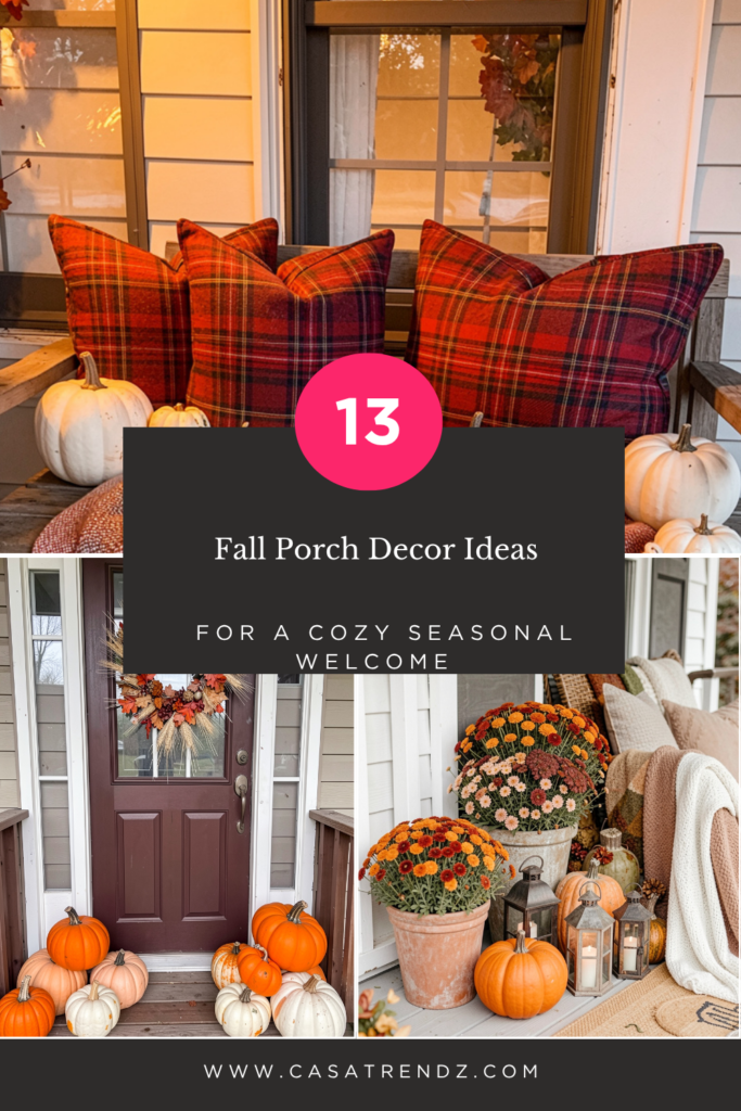 13 Fall Porch Decor Ideas for a Cozy Seasonal Welcome Fall Porch Decor ...